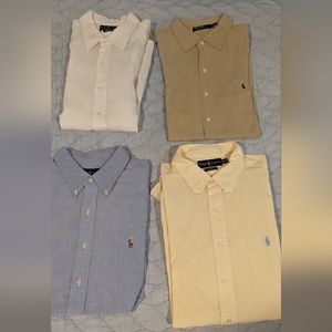 Lot of 4 - Polo Ralph Lauren Short Sleeve Button Down
